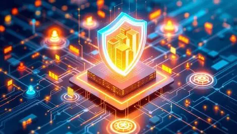 Digital shield protecting interconnected buildings networks cybersecurity threat detection