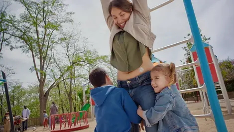 Mom at playground 002