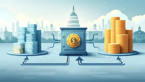 Us clearinghouse vault treasuries futures on balanced scale