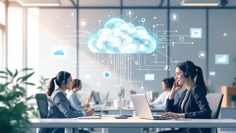 Modern call centre voice ai automation no code workflows cloud